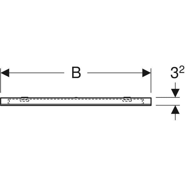 Keramag Geberit Option Square Illuminated Mirror Lighting At The Top