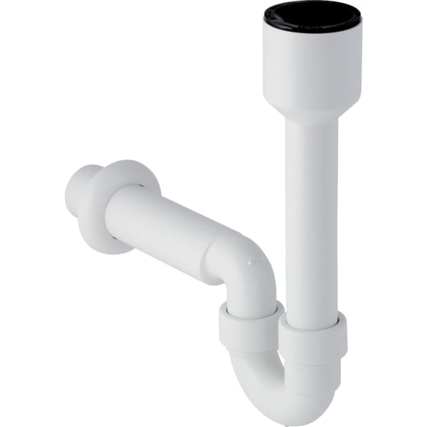 keramag Geberit P-trap for sink with wall collar horizontal outlet