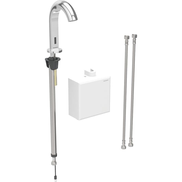 keramag Geberit Piave washbasin tap deck-mounted battery operation with exposed function box