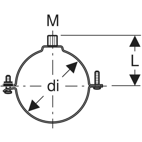 Keramag Geberit Pipe Bracket With Threaded Socket M8 / M10