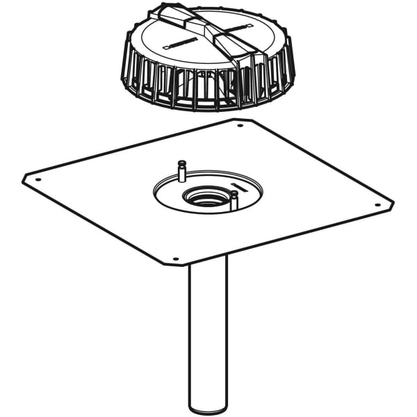 Keramag Geberit Pluvia Roof Outlet With Contact Sheet