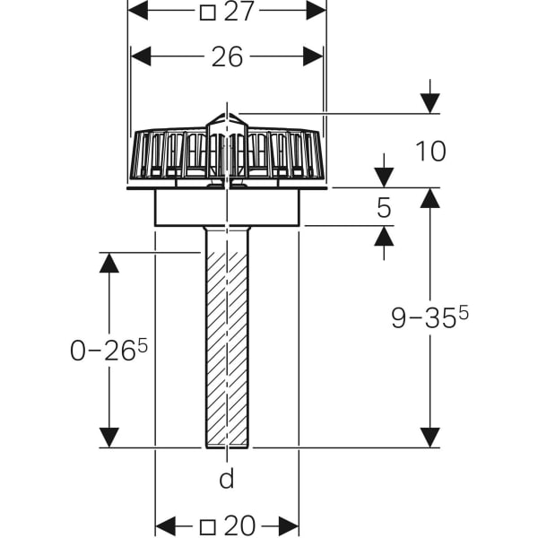 Keramag Geberit Pluvia Roof Outlet With Contact Sheet For Gutters
