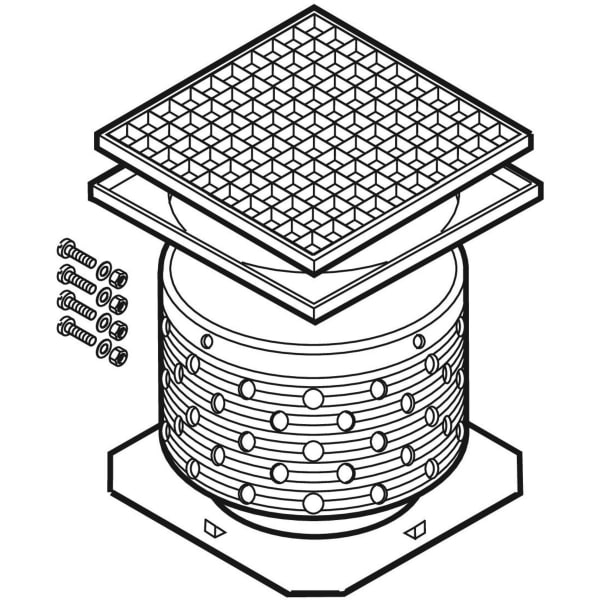 Keramag Geberit Pluvia Supplementary Set Suitable For Parking Decks