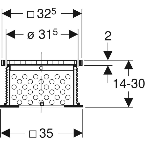 Keramag Geberit Pluvia Supplementary Set Suitable For Parking Decks