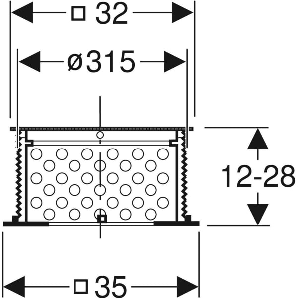 Keramag Geberit Pluvia Supplementary Set Suitable For Promenade Decks