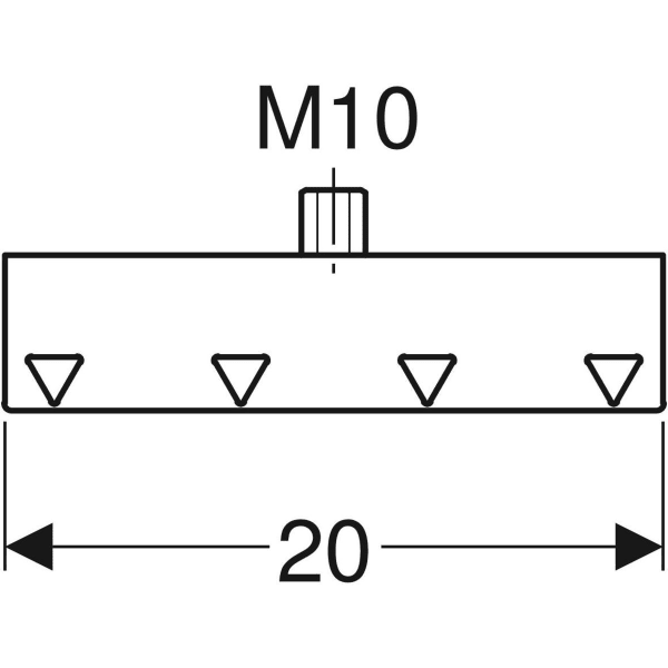 Keramag Geberit Pluvia Support Rail Connection Element