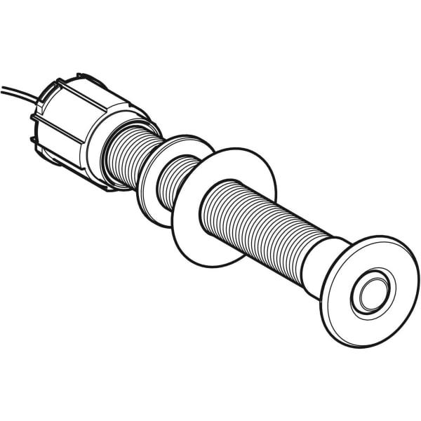Keramag Geberit Pneumatic WC Flush Control Single Flush With Locked Nuts For Institutions