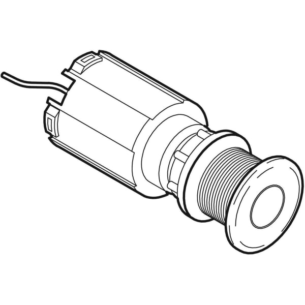 Keramag Geberit Pneumatic WC Flush Control Single Flush With Locked Nuts For Furniture