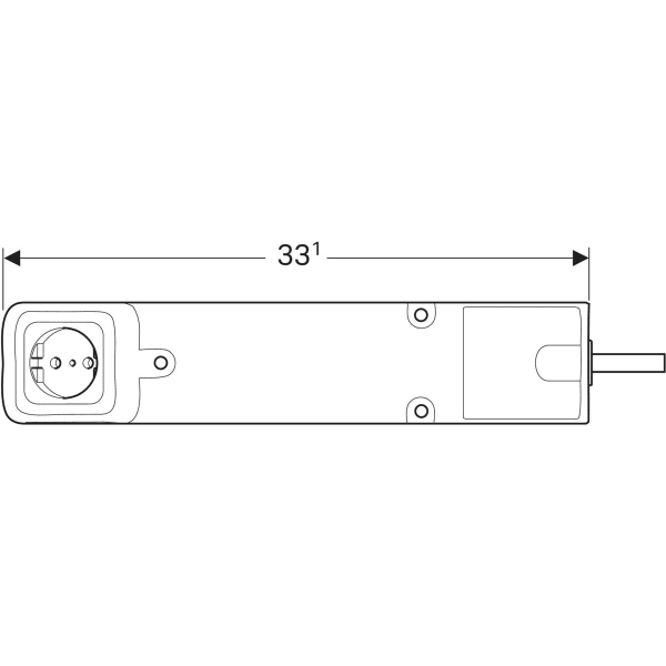 Keramag Geberit Power Socket Element With Mains Plug