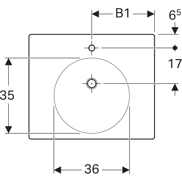 Keramag Geberit Preciosa II Washbasin With Shelf Surface
