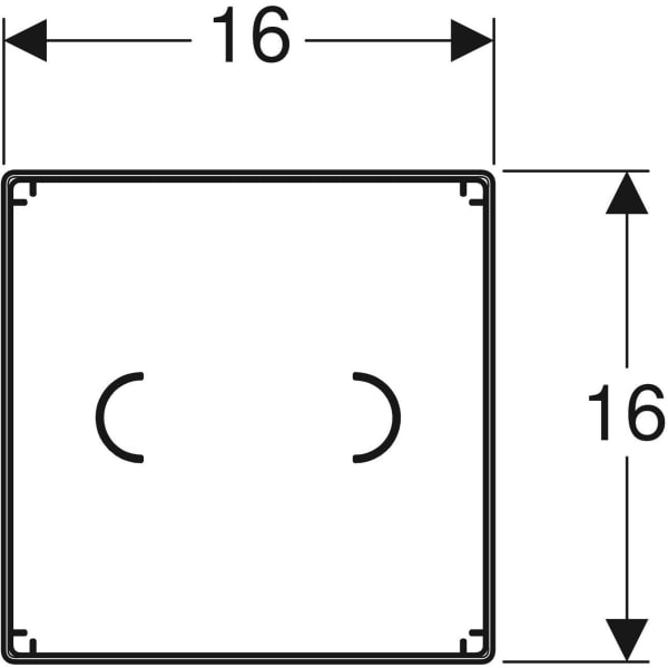 Keramag Geberit Protection Cover For Cover Plate Surface Even For Concealed Function Box