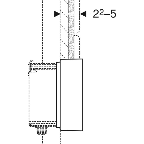Keramag Geberit Protection Cover For Cover Plate Surface Even For Concealed Function Box