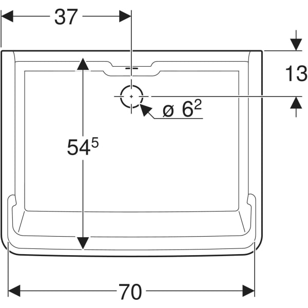 Keramag Geberit Publica Garda Utility Sink With Overflow