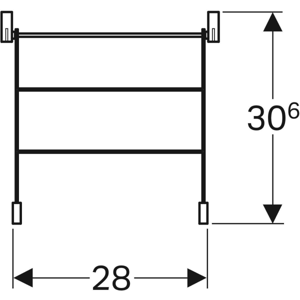 Keramag Geberit Publica Hinged Grating With Buffers
