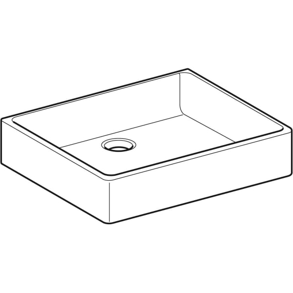 Keramag Geberit Publica Utility Sink Without Overflow Height 13 Cm