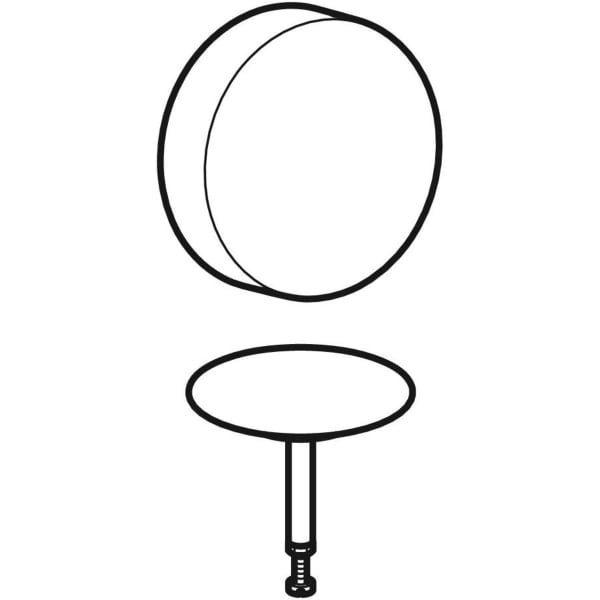 Keramag Geberit Ready-to-fit Set D52 For Bathtub Drain With Turn Handle