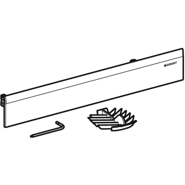 Keramag Geberit Ready-to-fit Set For CleanWall Wall Drain Cover Made Of Plastic