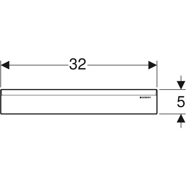 Keramag Geberit Ready-to-fit Set For CleanWall Wall Drain Cover Made Of Plastic