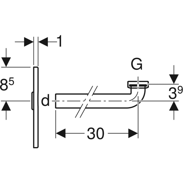 Keramag Geberit Ready-to-fit Set For Washbasin With Concealed Trap