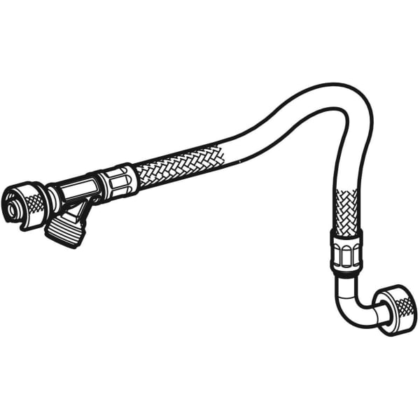 Keramag Geberit Reinforced Braided Hose For Sigma Concealed Cistern 8 Cm (from Year Of Manufacture 2016)