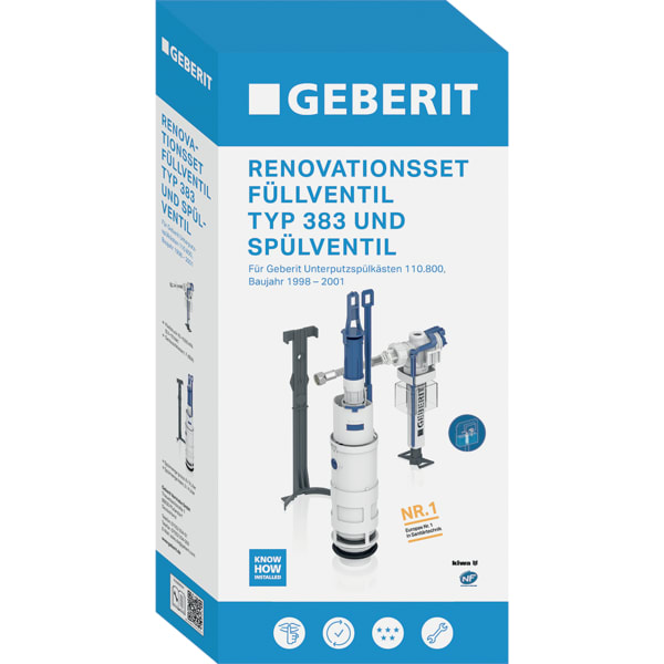 Keramag Geberit Renovation Set Dual Flush For Type 110.800 Concealed Cistern