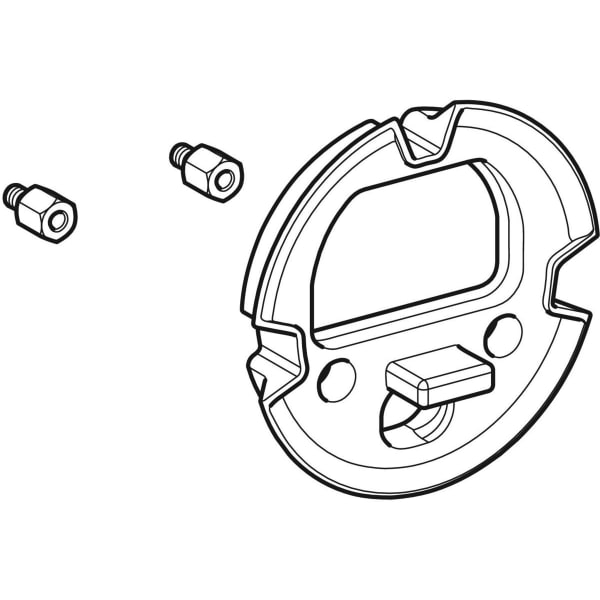 Keramag Geberit Sealing Set For Piave And Brenta Washbasin Taps Wall-mounted With Concealed Function Box