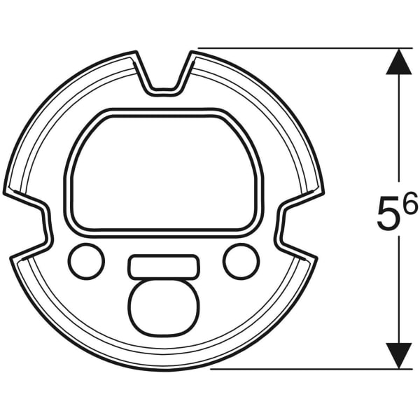 Keramag Geberit Sealing Set For Piave And Brenta Washbasin Taps Wall-mounted With Concealed Function Box