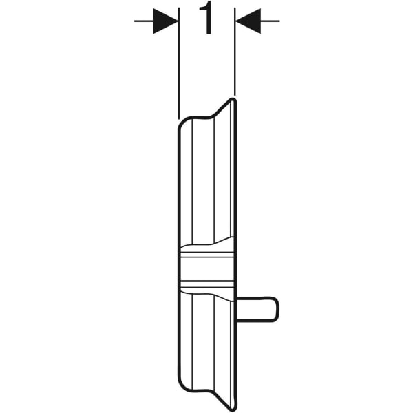 Keramag Geberit Sealing Set For Piave And Brenta Washbasin Taps Wall-mounted With Concealed Function Box