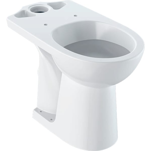 keramag Geberit Selnova Comfort floor-standing WC for close-coupled exposed cistern washdown horizontal outlet raised