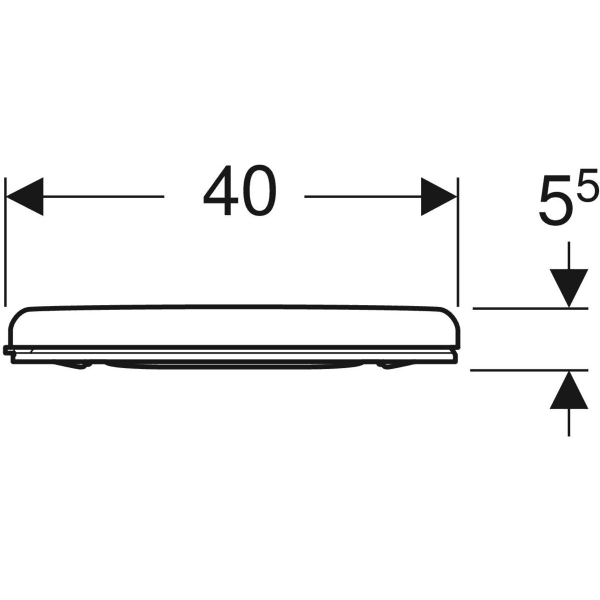 Keramag Geberit Selnova Comfort Square WC Seat Barrier-free Antibacterial Fastening From Below