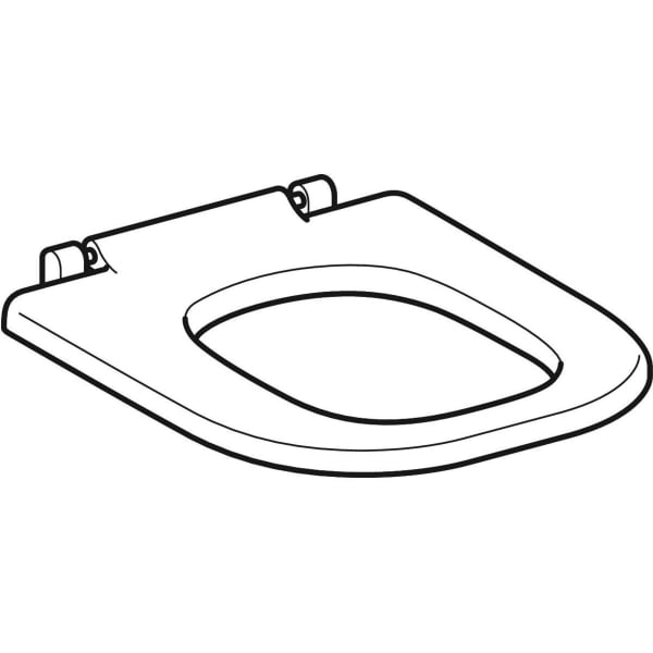 Keramag Geberit Selnova Comfort Square WC Seat Ring Barrier-free Fastening From Below