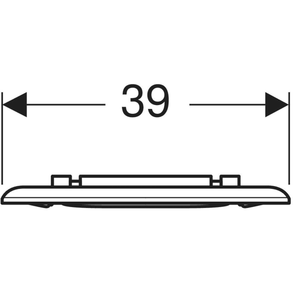 Keramag Geberit Selnova Comfort Square WC Seat Ring Barrier-free Fastening From Below