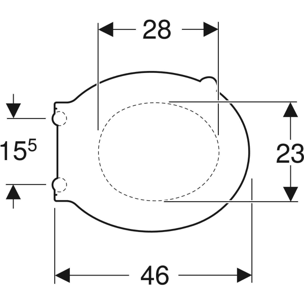 Keramag Geberit Selnova Comfort WC Seat Barrier-free Antibacterial Fastening From Below