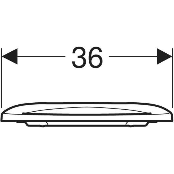 Keramag Geberit Selnova Comfort WC Seat Ring D-shape Barrier-free Fastening From Below
