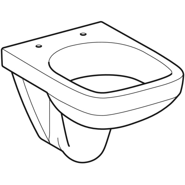 Keramag Geberit Selnova Compact Wall-hung WC Washdown Small Projection Square Design