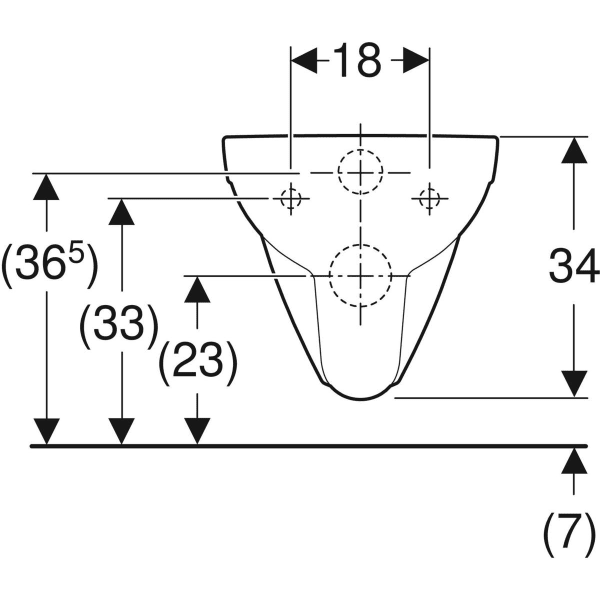Keramag Geberit Selnova Compact Wall-hung WC Washdown Small Projection Rimfree