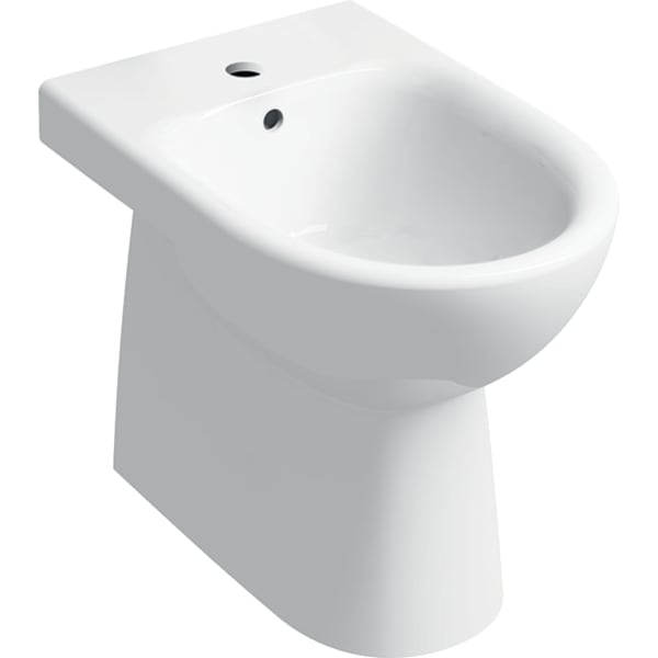 keramag Geberit Selnova floor-standing bidet back-to-wall semi-shrouded