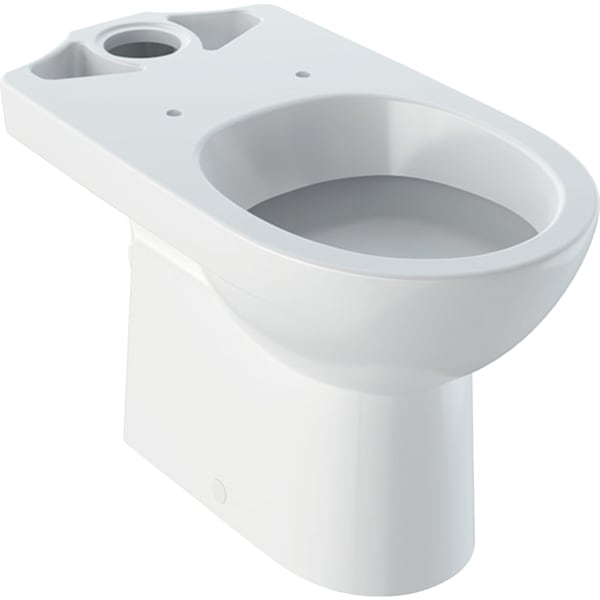 keramag Geberit Selnova floor-standing WC for close-coupled exposed cistern washdown horizontal outlet semi-shrouded