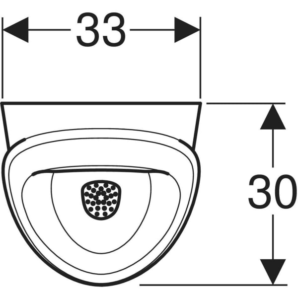 Keramag Geberit Selnova S Urinal Inlet From The Rear Outlet To The Rear Or Downwards