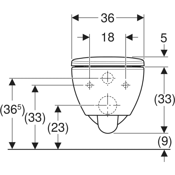 Keramag Geberit Selnova Set Of Wall-hung WC Premium Washdown Shrouded Rimfree With WC Seat