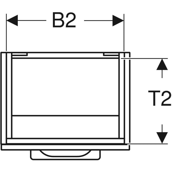 Keramag Geberit Selnova Square Cabinet For Handrinse Basin With One Door