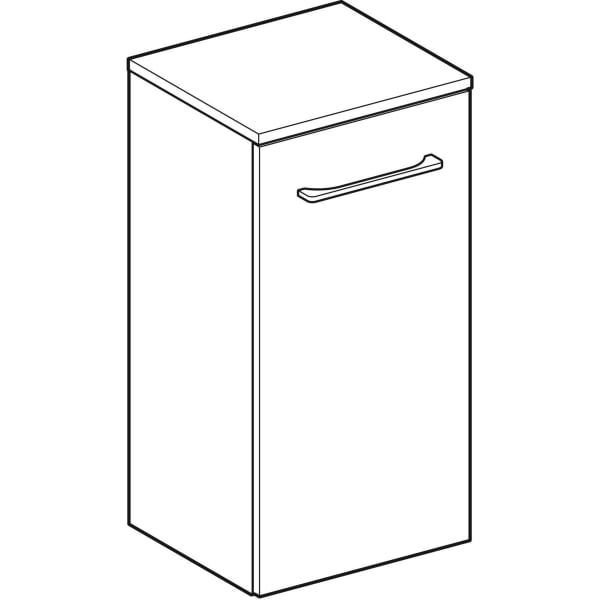 Keramag Geberit Selnova Square Low Cabinet With One Door