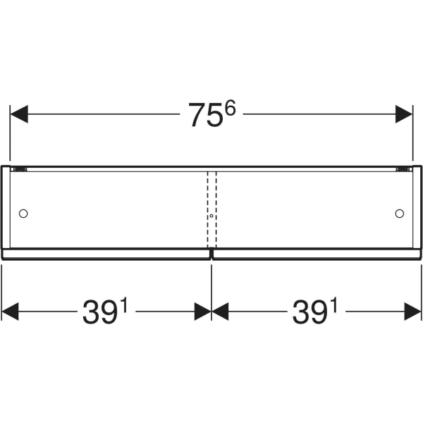 Keramag Geberit Selnova Square Mirror Cabinet With Two Doors And Four Glass Shelves