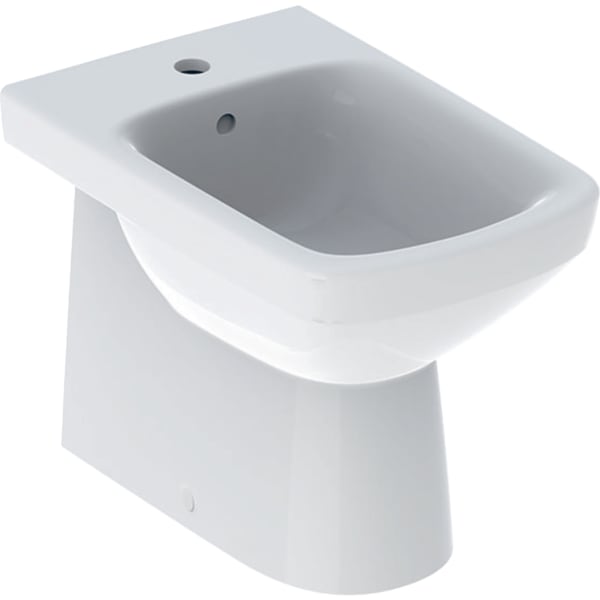 keramag Geberit Selnova Square Premium floor-standing bidet back-to-wall semi-shrouded