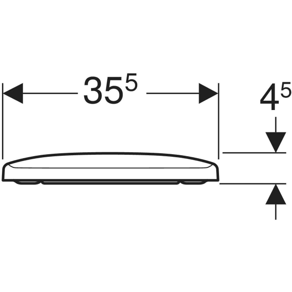 Keramag Geberit Selnova Square WC Seat Fastening From Below