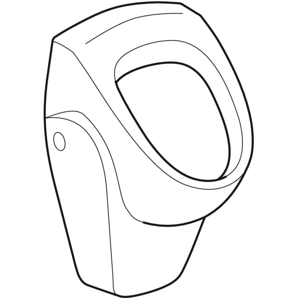 Keramag Geberit Selnova Urinal Inlet From The Rear Outlet To The Rear