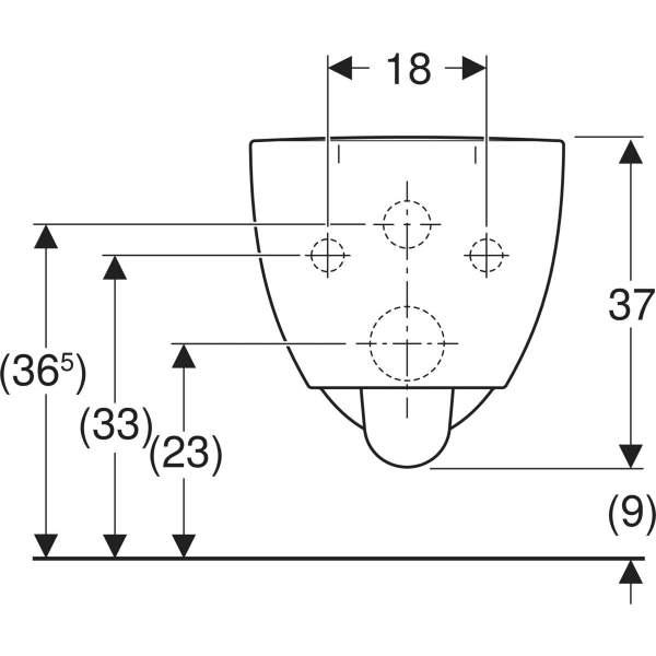 Keramag Geberit Selnova Wall-hung WC Premium Washdown Raised Shrouded Rimfree
