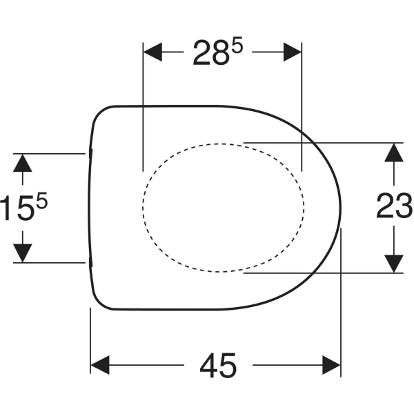 Keramag Geberit Selnova WC Seat Fastening From Below