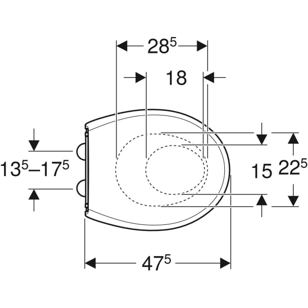 Keramag Geberit Selnova WC Seat With Seat Ring For Children Fastening From Above