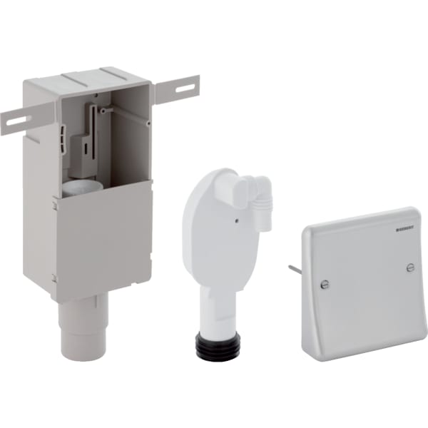 keramag Geberit set of concealed trap for devices with one connection in-wall cabinet and cover plate